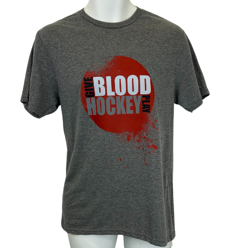 Give Blood Play Hockey Splatter Ball Tee (GD01)