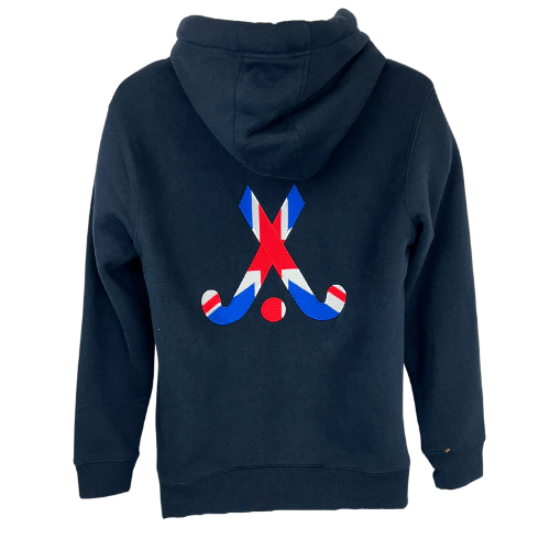 Union Flag Crossed Sticks Hoodie (W89PF)