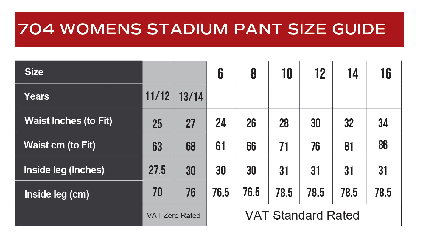 Pates Grammar School Stadium Pants FEMALE (704)