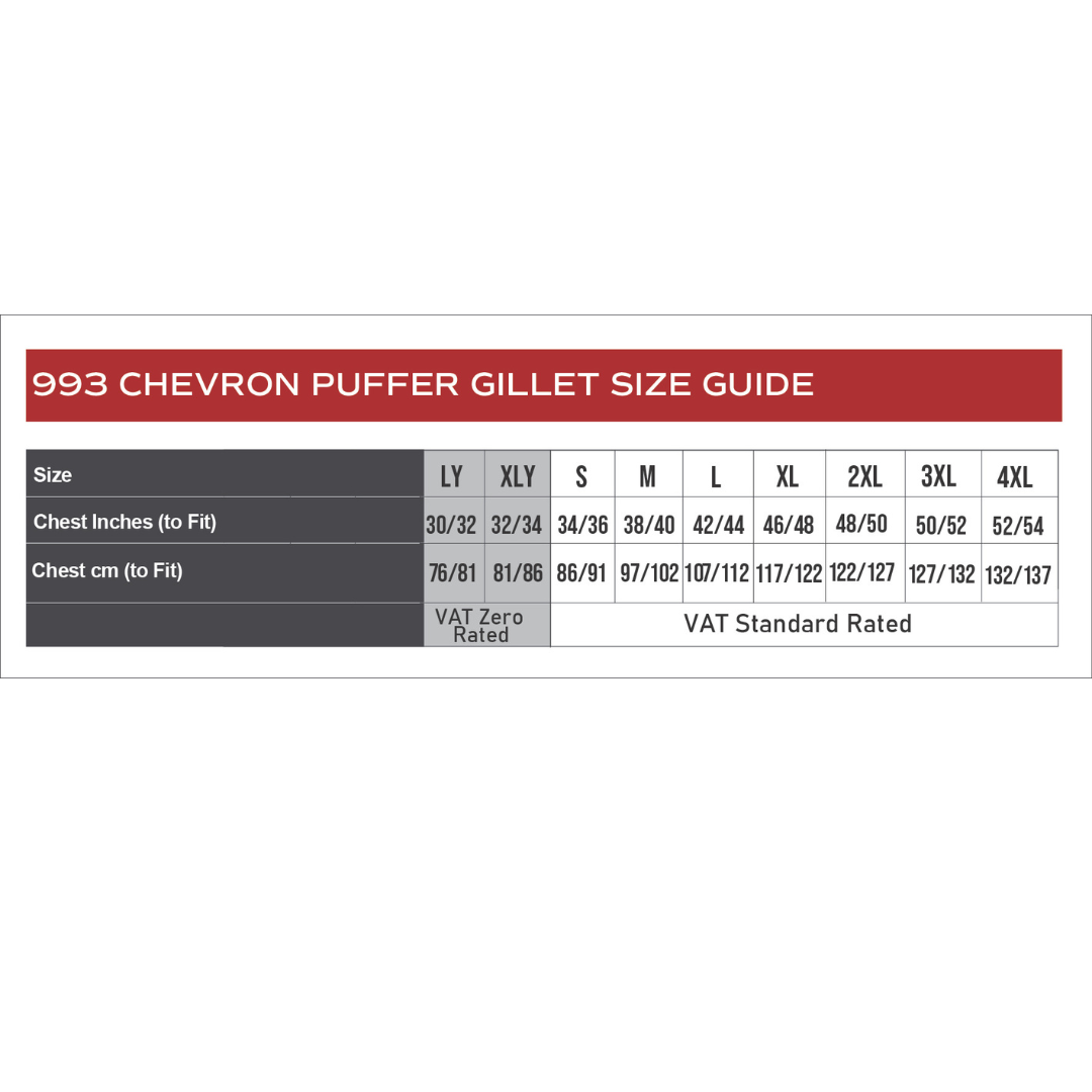 BAC LHC Chevron Puffer Gilet (993)
