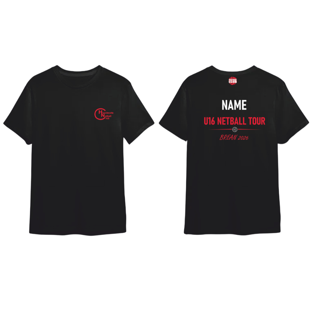 Hucclecote Netball Tour Shirt 2026 (JC005)