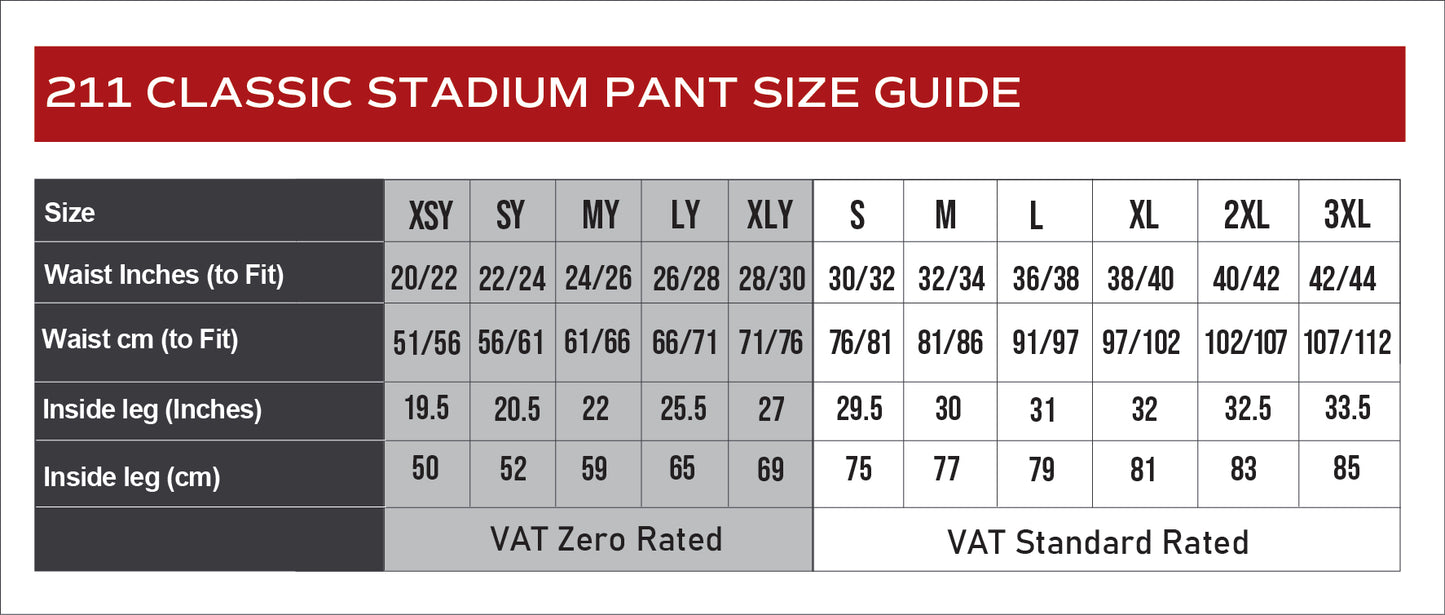 Pates Grammar School Stadium Pants MALE (211)
