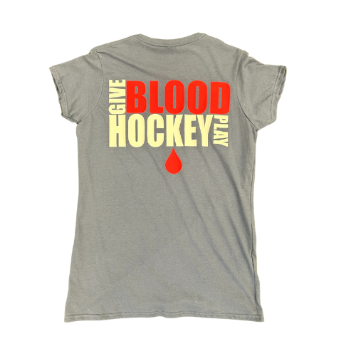 Give Blood Play Hockey Short Sleeve Tee (GD08/T5000)