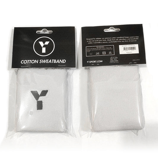 Y1 White Sweatband 25/26 (pack of 2)