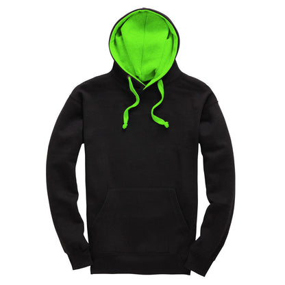 Black/Green Leavers Hoodie (W73)