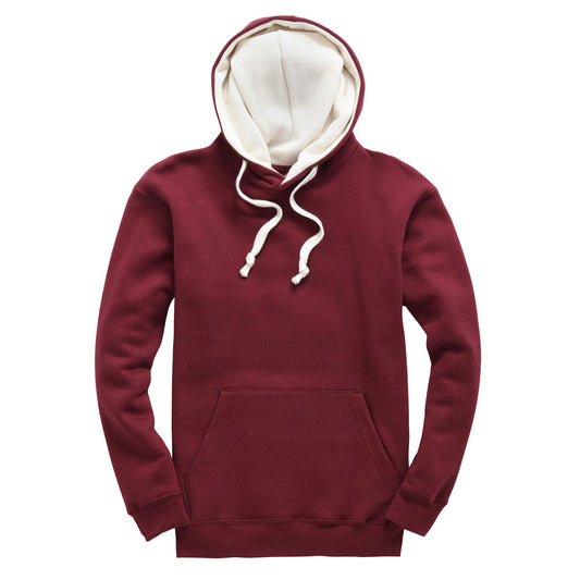 Burgundy/Ecru Leavers Hoodie (W73)