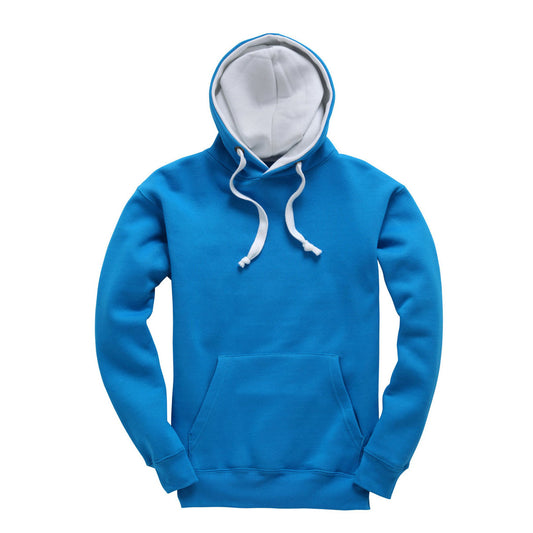 Electric Blue/White Leavers Hoodie (W73)