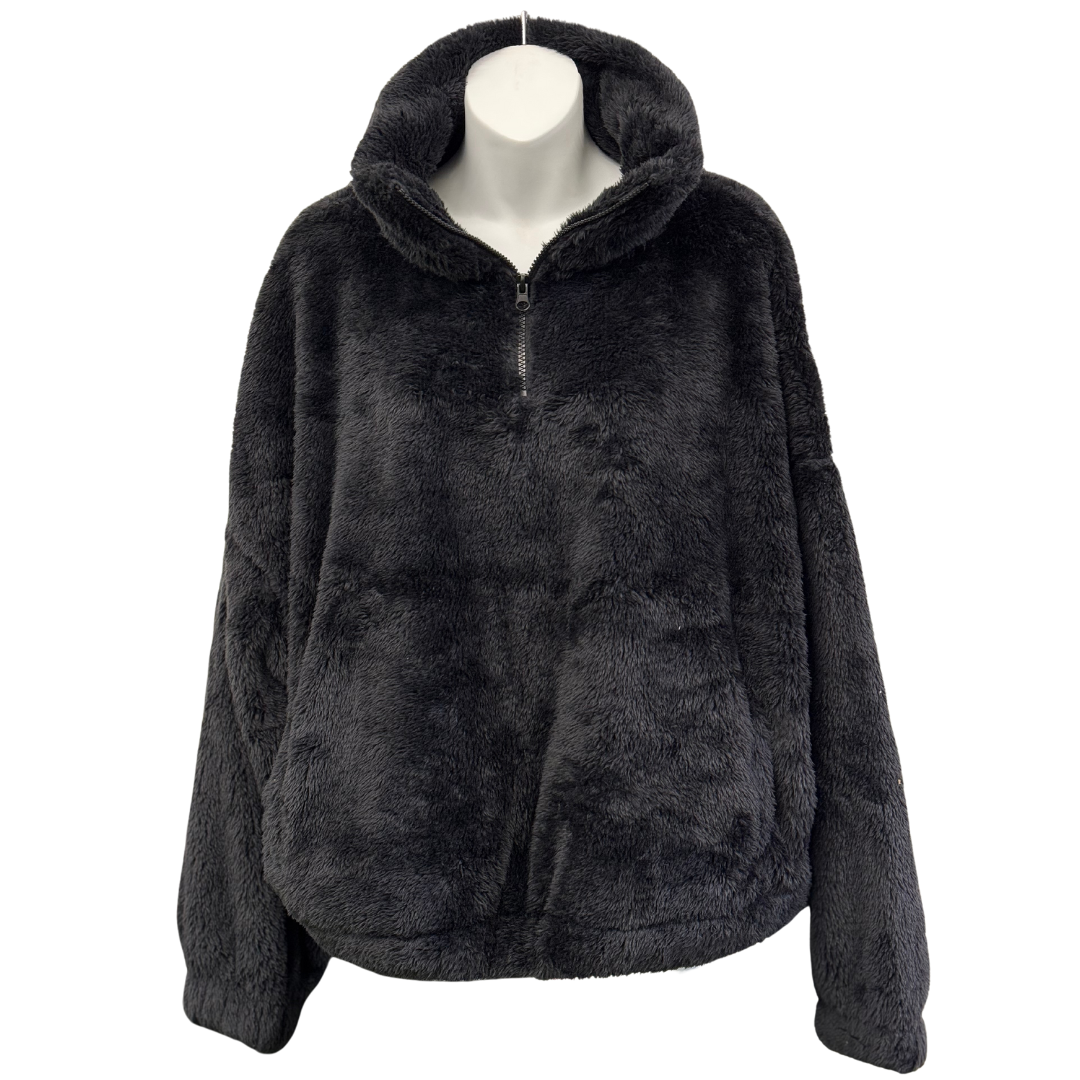 Ladies Fluffy 1/4 Zip Fleece (BH202)