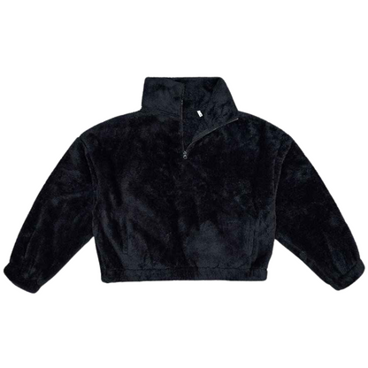 Ladies Fluffy 1/4 Zip Fleece (BH202)