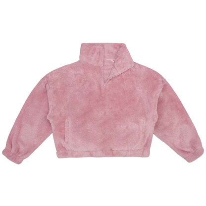 Ladies Fluffy 1/4 Zip Fleece (BH202)