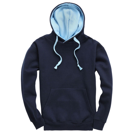 Navy/Powder Blue Leavers Hoodie (W73)