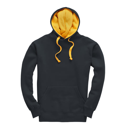 Navy/Yellow Leavers Hoodie (W73)