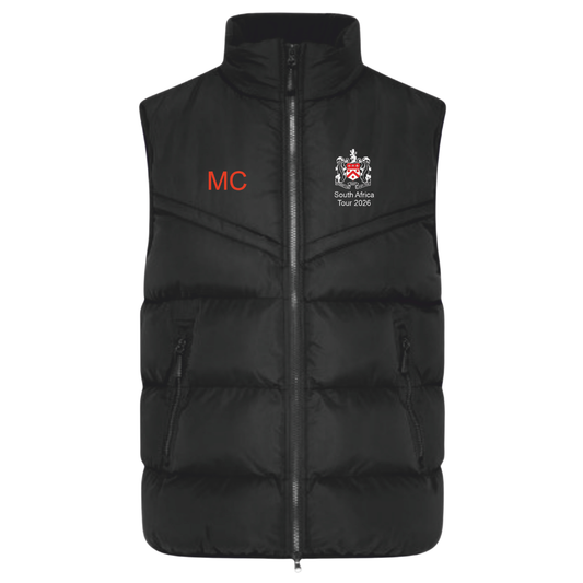 Pates Grammar School Chevron Puffer Gilet (993)
