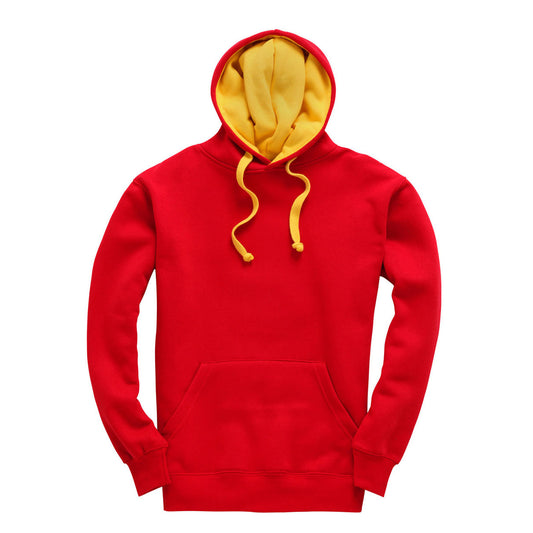 Red/Yellow Leavers Hoodie (W73)